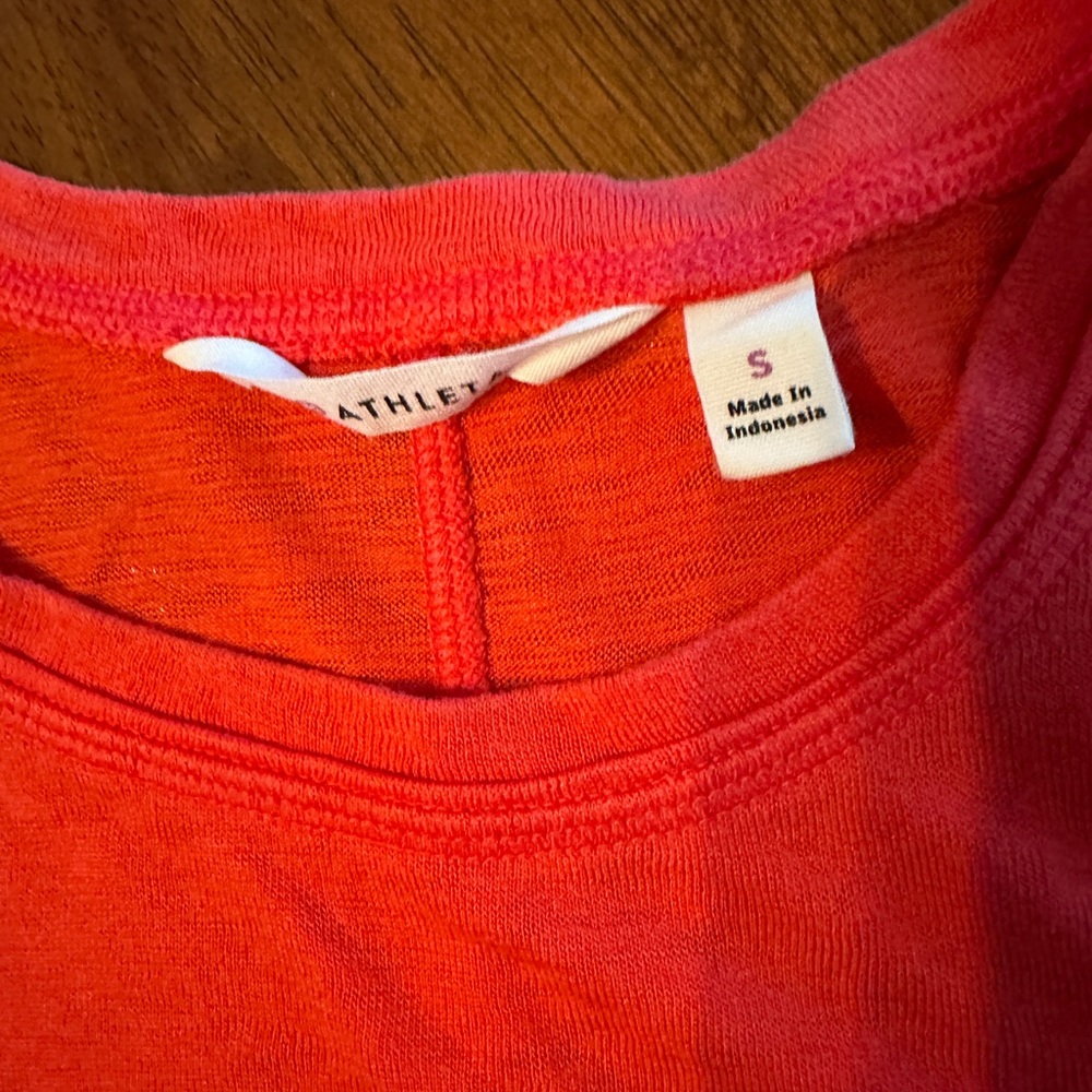 Athleta Vibrant coral  Sleeveless Breezy Tee
